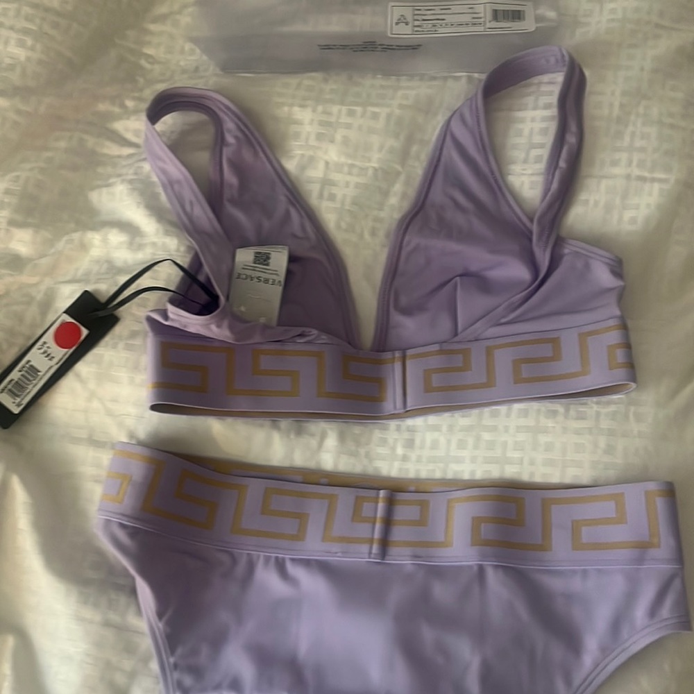 Versace 2 piece  swim wear size 2 which fits a size8-10